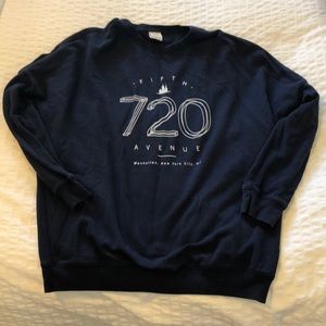Navy graphic sweatshirt